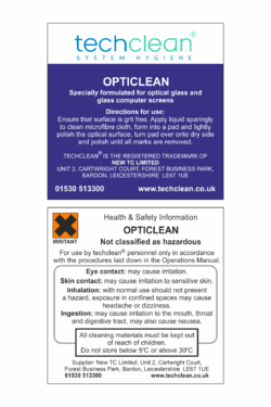 Opticlean Labels