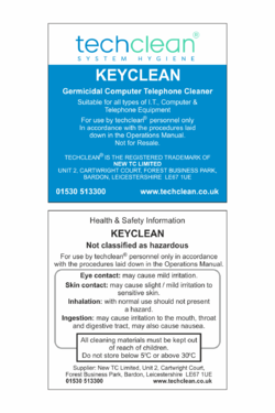 Keyclean Label