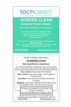 Screenclean Label