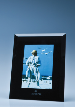 Black Glass Frame for 4" x 6" Photo,