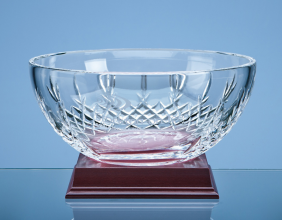 21cm Mayfair Lead Crystal Panel Fruit Bowl 