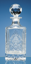 Gallery Lead Crystal Panel Square Spirit Decanter
