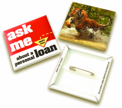 54mm Square Badge