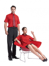 Short sleeve poplin shirt