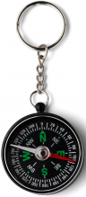Key holder with compass