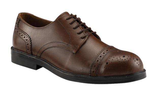 Black Smooth Oxford Brogue Safety Shoe Black Smooth Oxford Brogue Safety Shoe