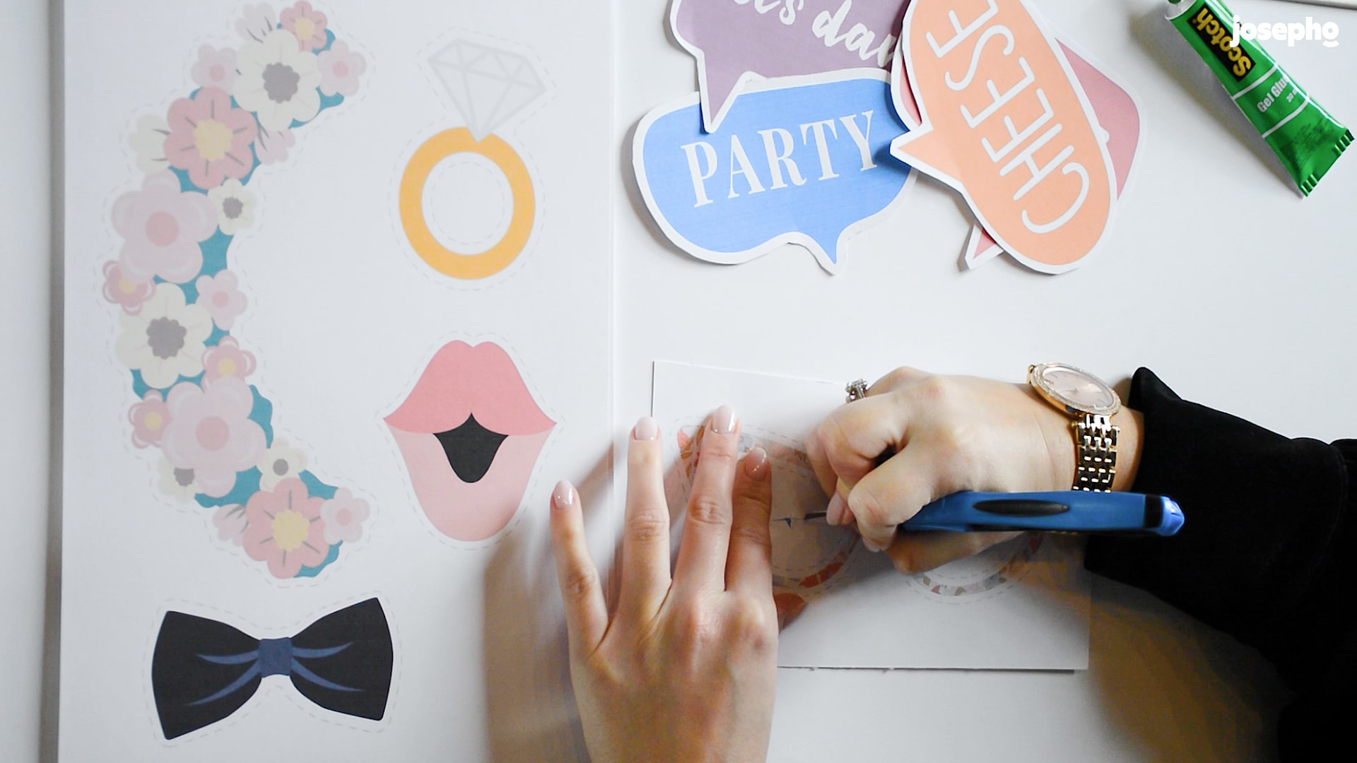 accessoires photobooth baby shower à imprimer