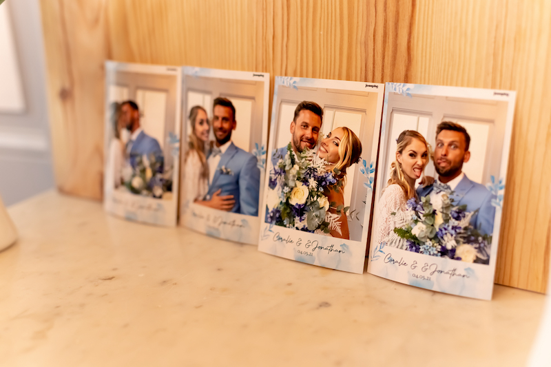 Photos polaroid mariage prises par un photobooth
