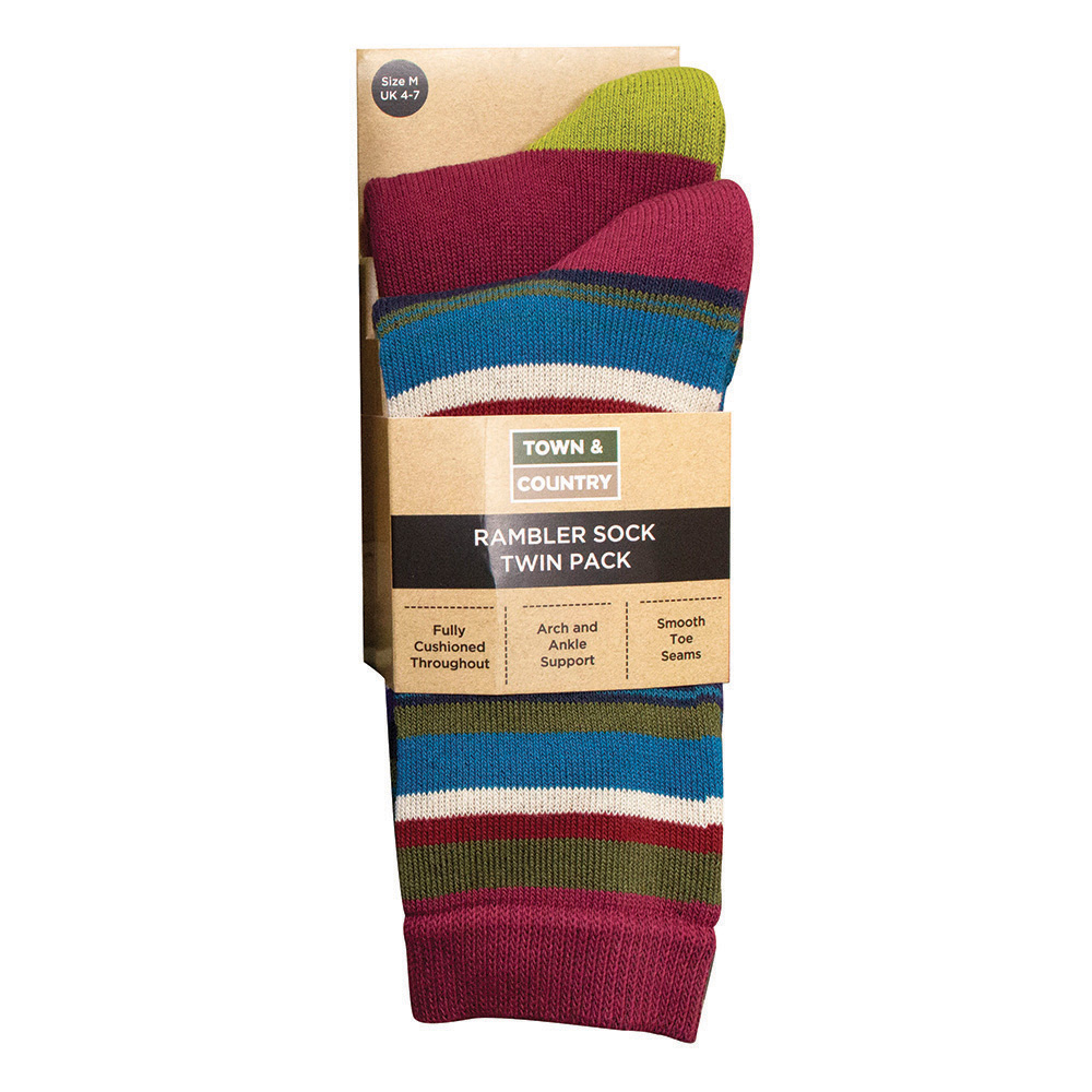 RAMBLER SOCK SIZE 4-7 (2 PK)