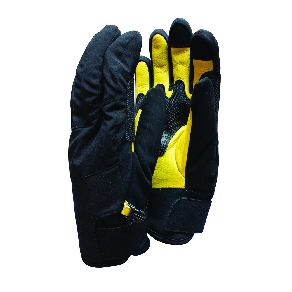 PREMIUM LEATHER BLACK GLOVES S (6)