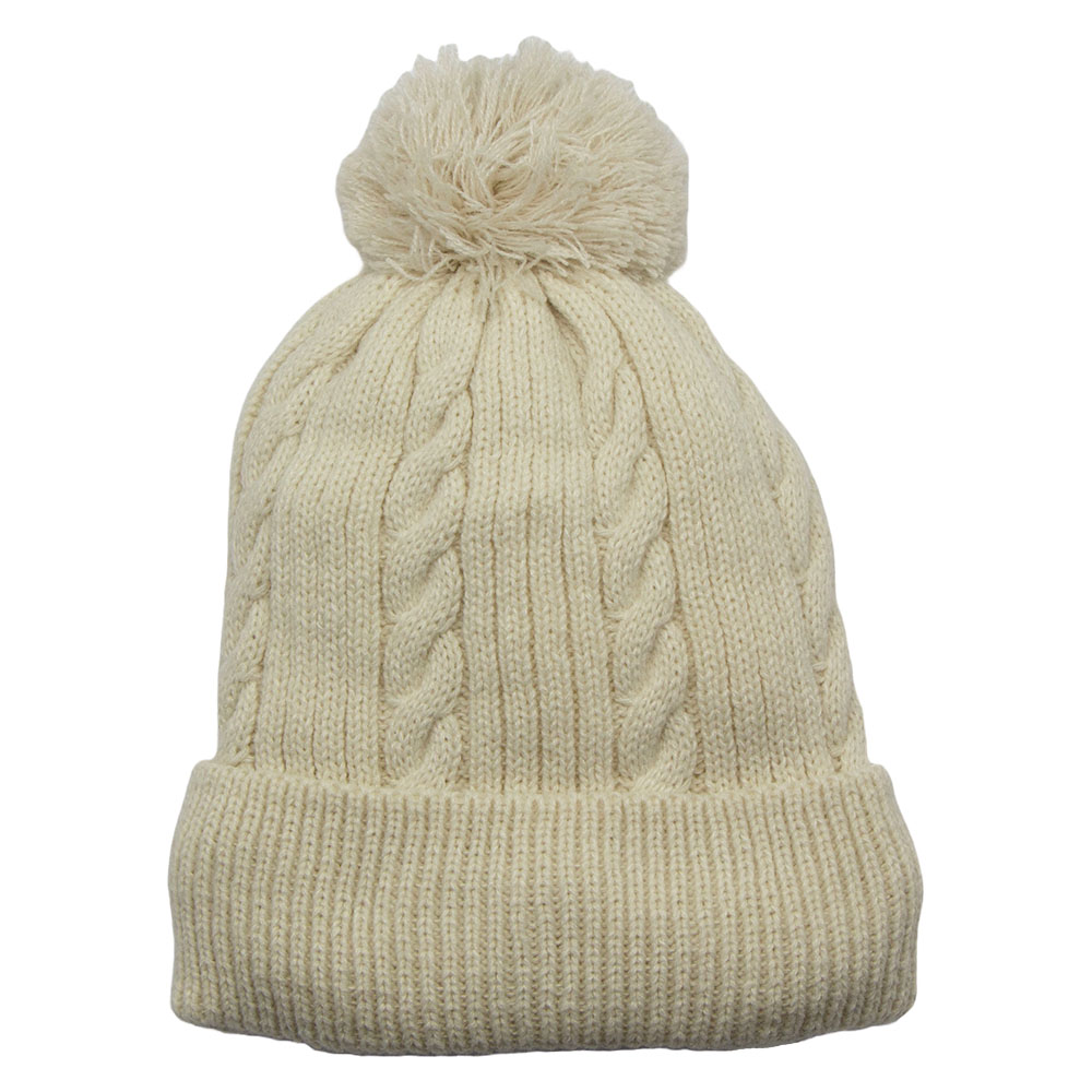 WATERPROOF CREAM BOBBLE HAT (12)