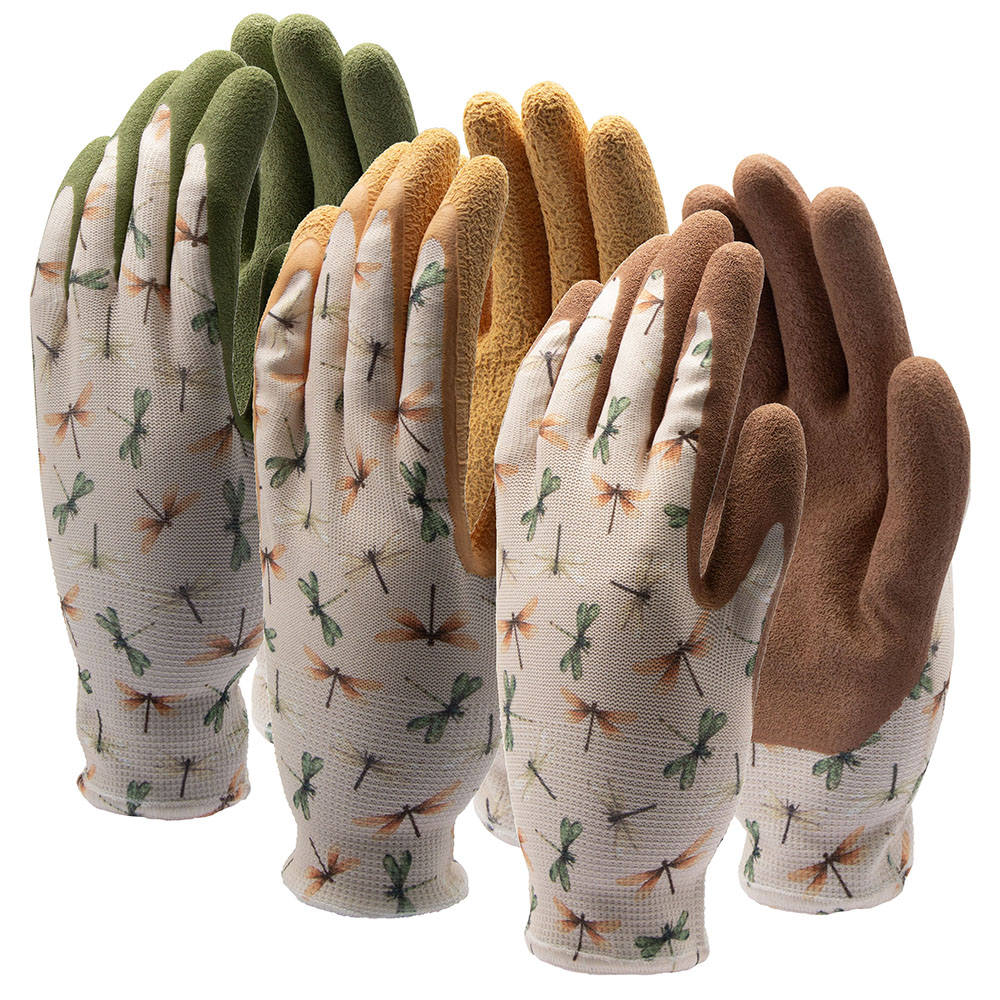 LADIES LATEX DF PATTERN GLOVE 3PK(36