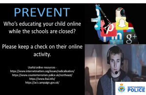 Prevent flyer from Northumbria police