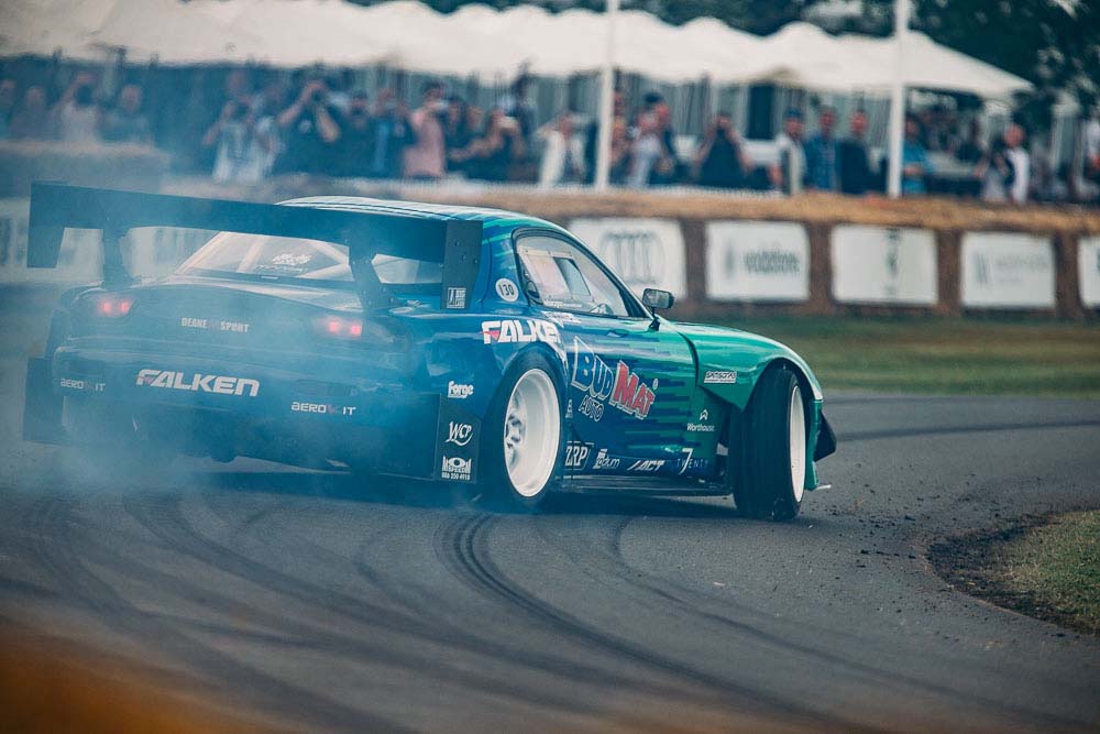 Kom og opplev kongen av drifting, James Deane sin Mazda RX7 FD35.