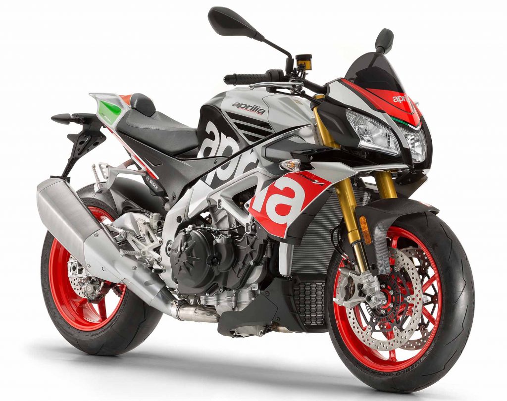 Aprilia Tuono V4 Factory E4 kan prøvekjøres på MC-messesn Vårmønstring 2018