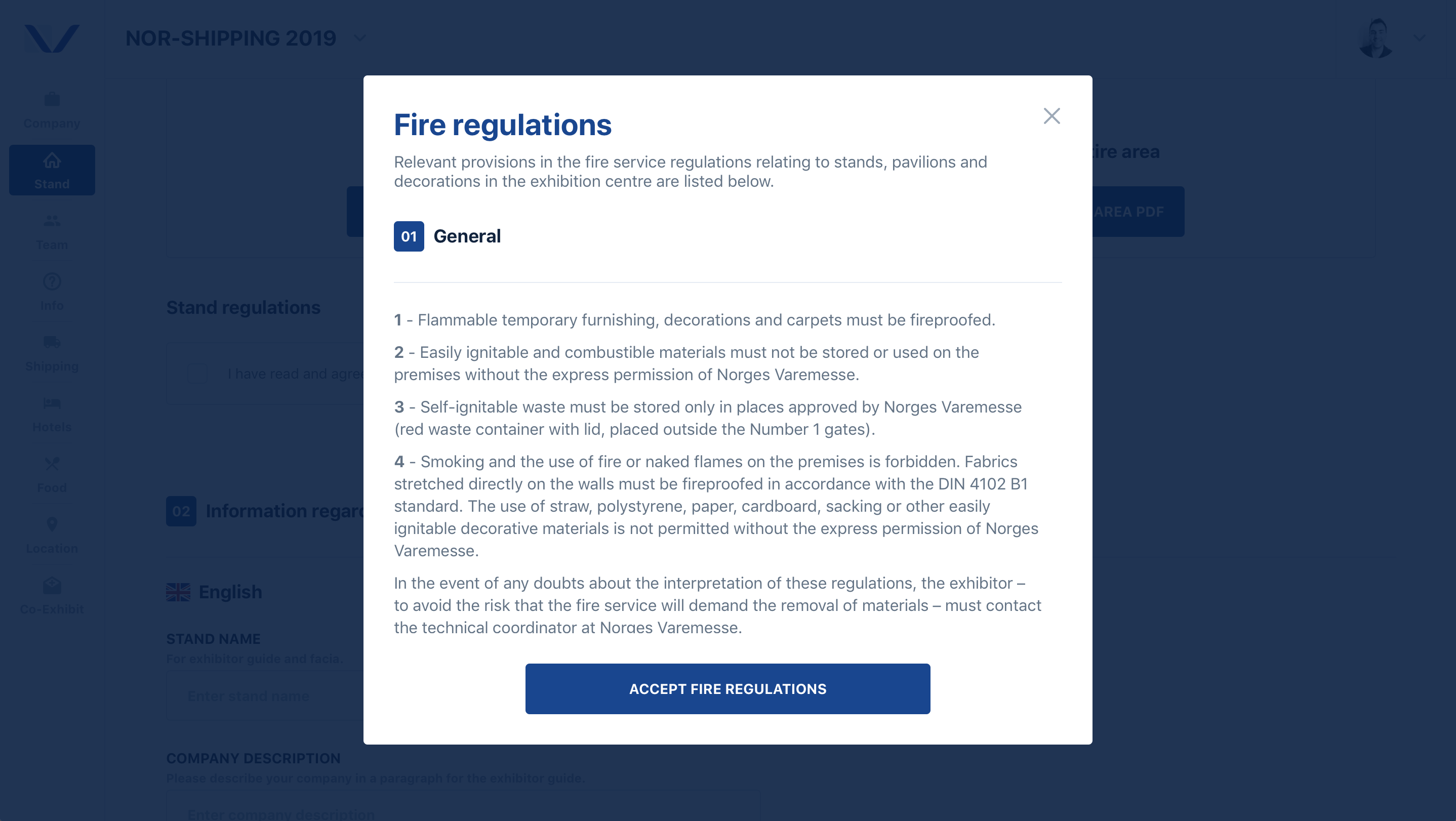 FIRE REGULATIONS