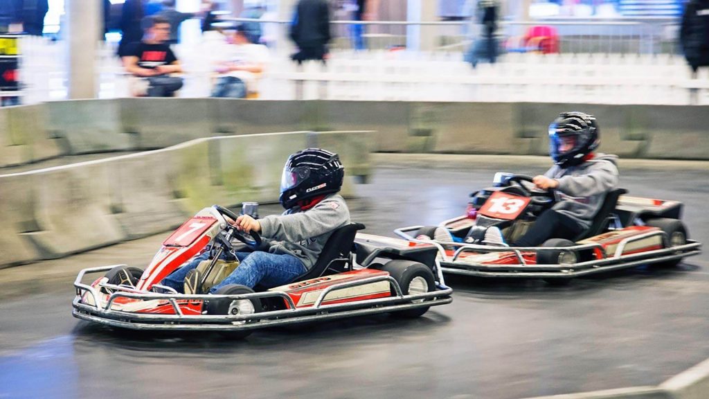 Gokart for barn og unge på Oslo Motor Show.