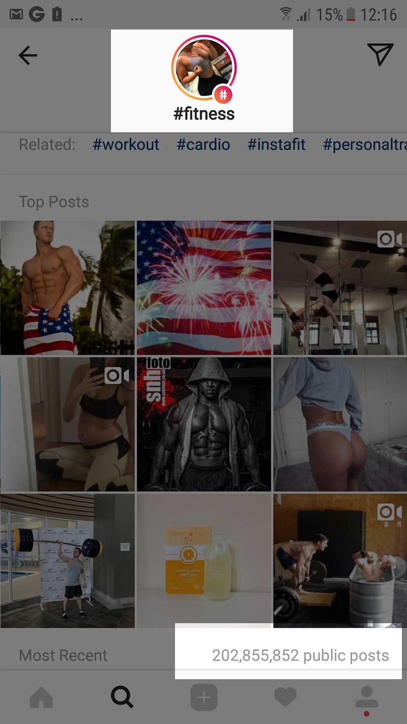 les hashtags instagram
