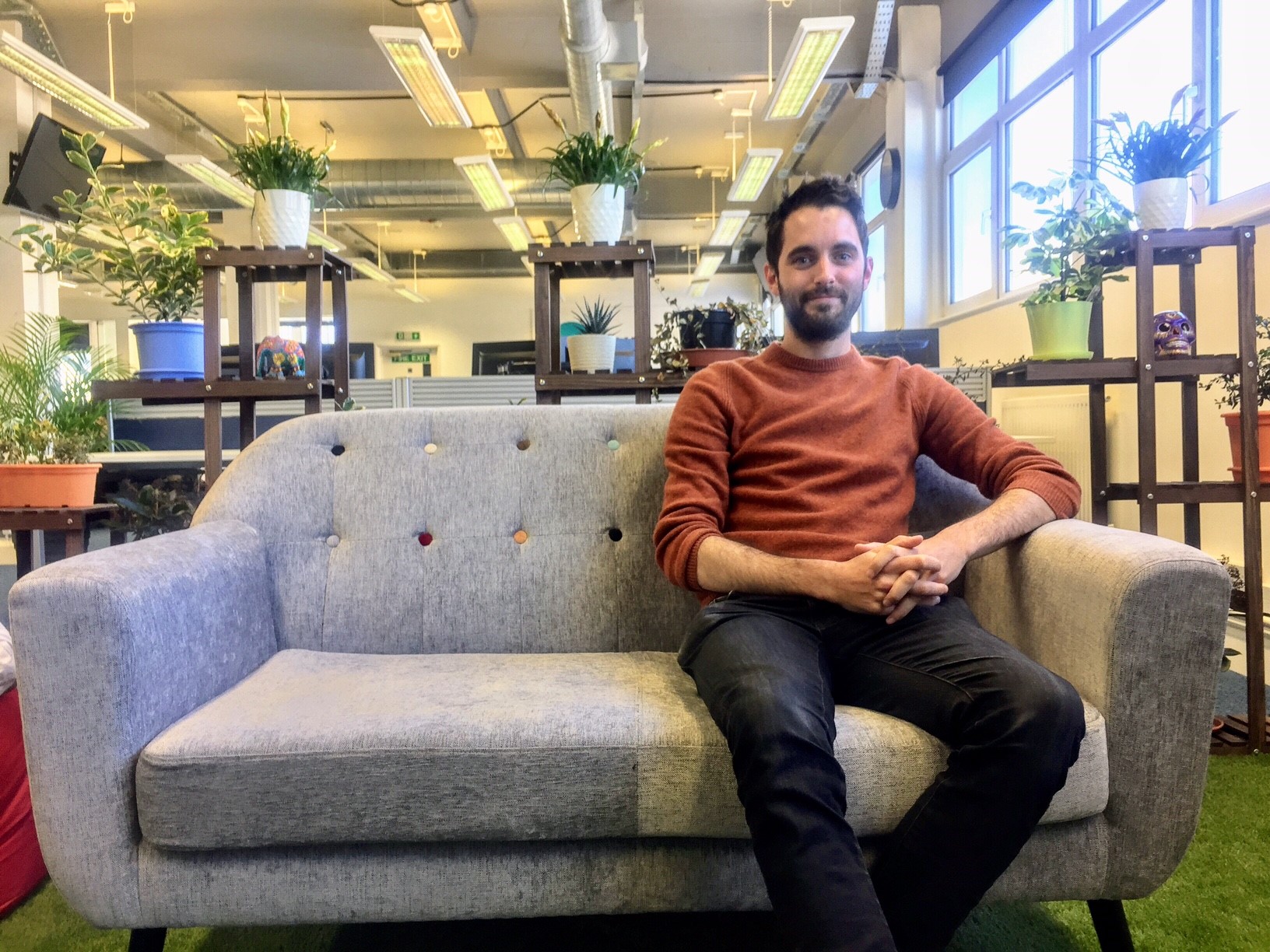 Photo of Alex in the So Energy office