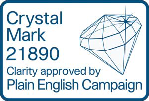 Crystal Mark English Clarity approval