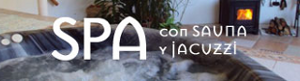 Logotipo SPA con Sauna y Jacuzzi