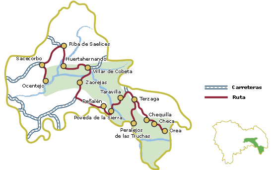 Mapa Ruta Alto Tajo