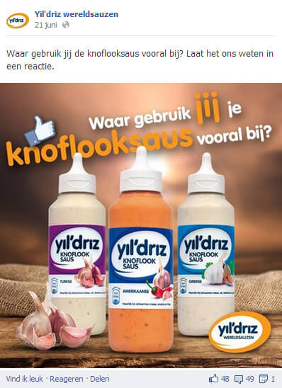 Facebook interactie vraag