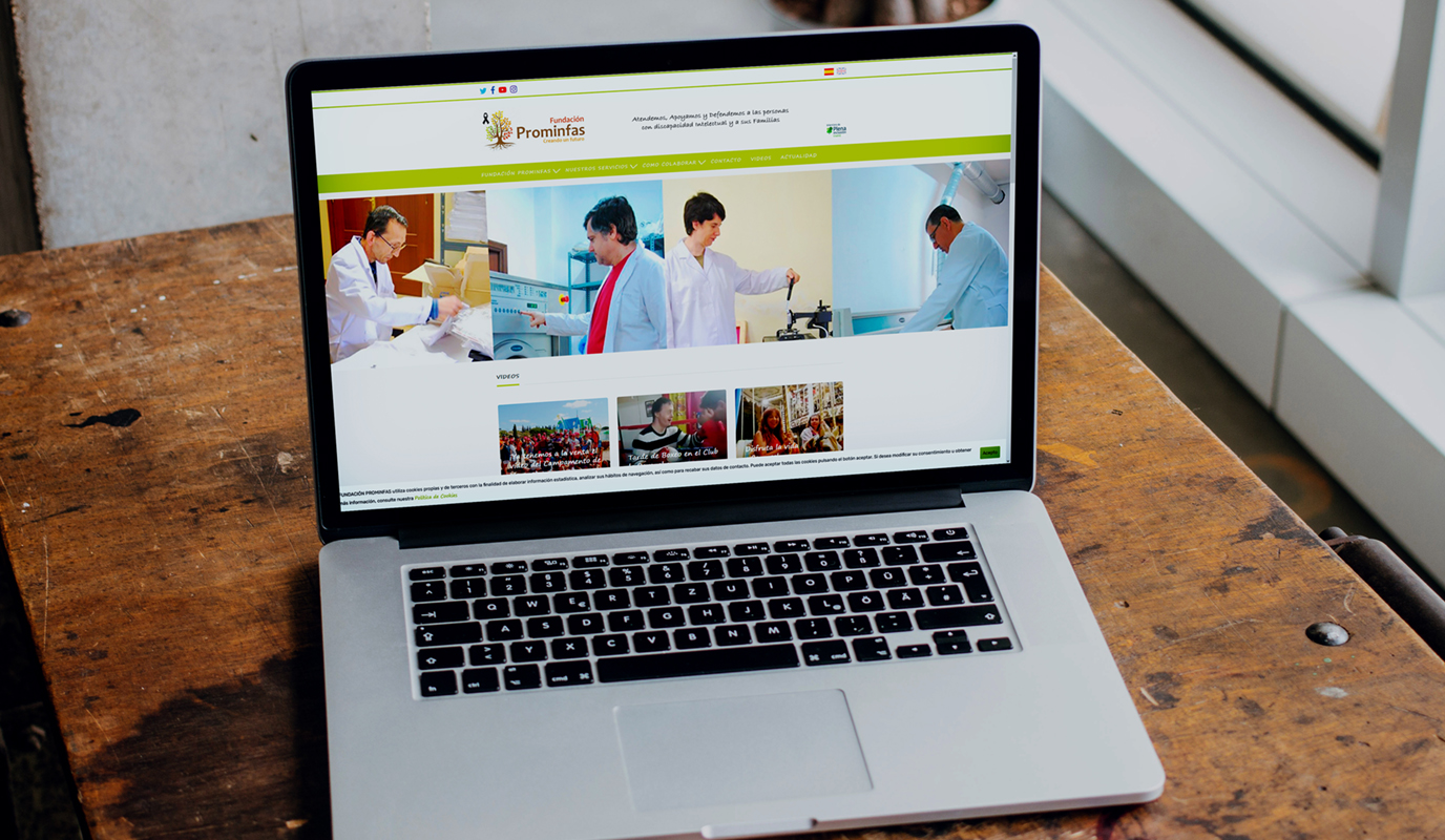 Web corporativa para una fundación