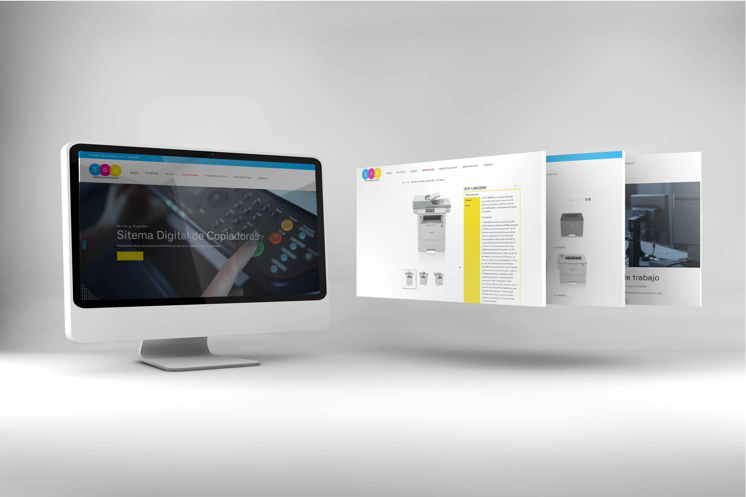 Sitio web corporativo con catálogo