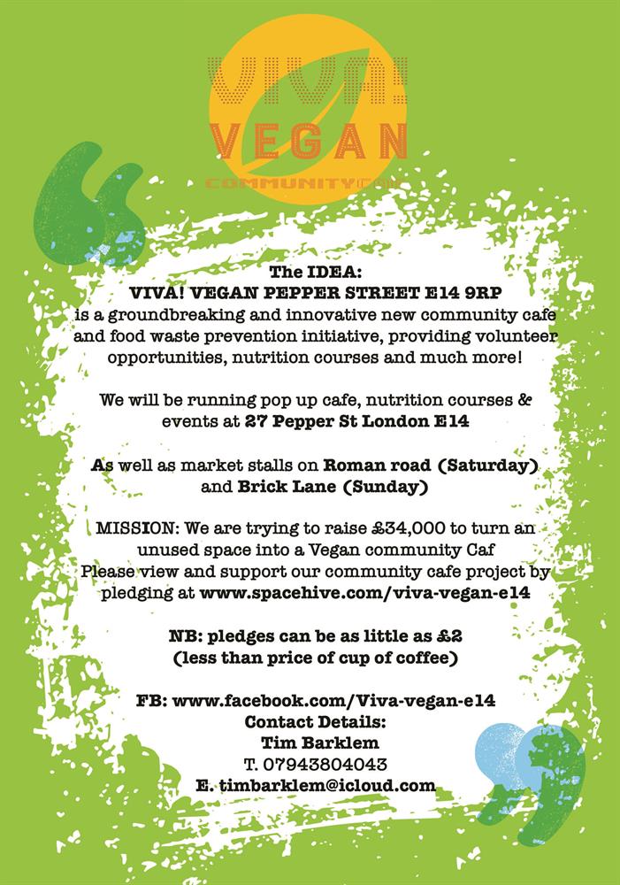 Viva Vegan Pepper Street E14