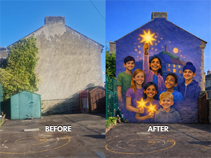 Reaching for the Stars - A Mural for Spring Grove