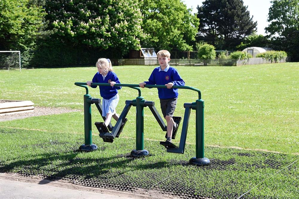 Outdoor gym for kids in Backhouse Park
