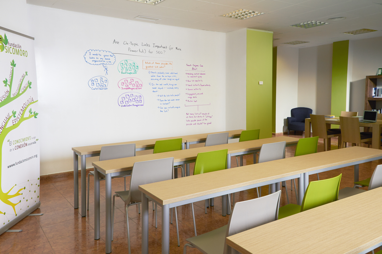 sala de reuniones para actividades de coaching, reuniones y demás.