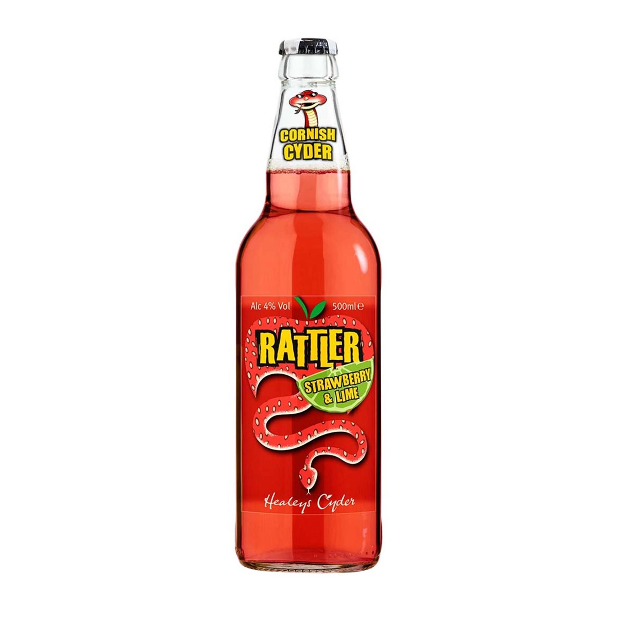 Healeys Rattler Strawberry & Lime Cornish Cyder 500ml