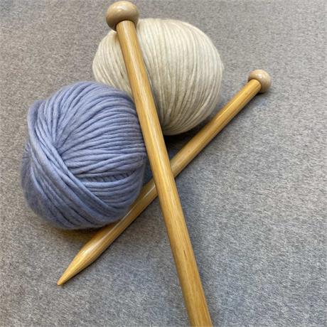 Tulip Wooden Knitting Needles 20mm Image 1