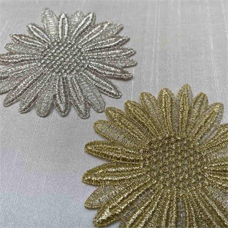 Metallic Sunflower Motif Image 1