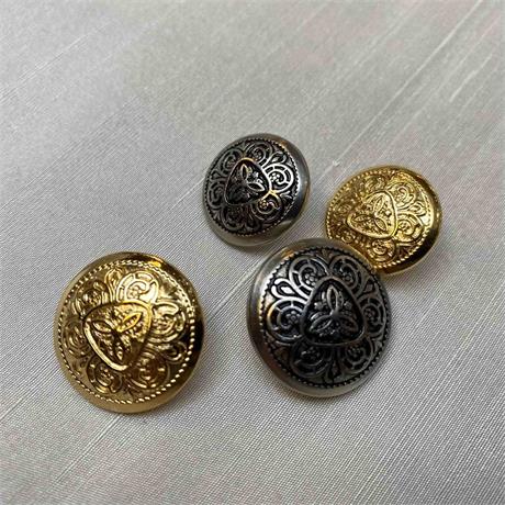 Portuguese Metal Decorative Shank Button Image 1