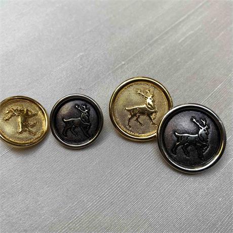 Portuguese Metal Shank Stag Button Image 1