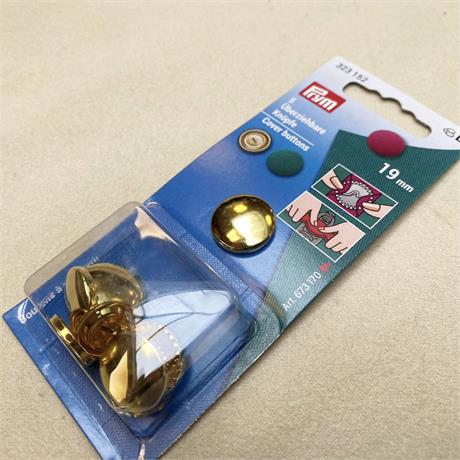 Prym 19mm Button Covering Kit On Cards Image 1