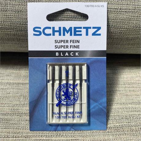 Schmetz 130/705 H-SU #60 Black Line Super Fine Machine Needles Image 1