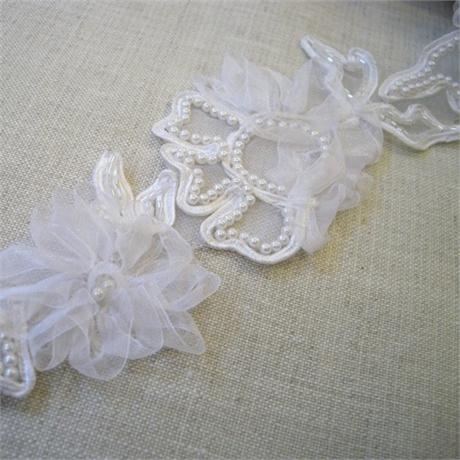 Beaded Organza Trim Image 1