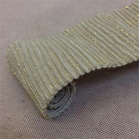 Linen and Metallic Ribbing Image 1