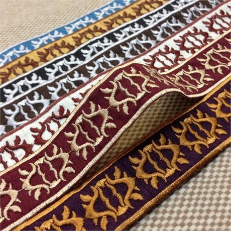 Embroidered Jacquard Border Image 1