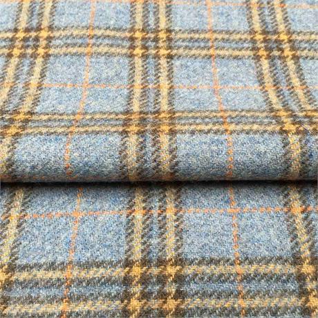 Blue Italian Wool Check Image 1