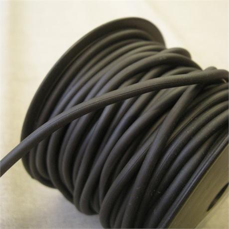 BLACK RUBBER TUBING 4MM Image 1