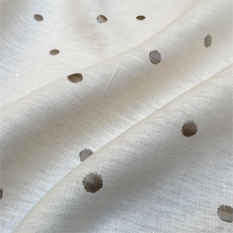 Linen Embroidered Spot Image 1