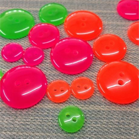 Fluorescent Polyester Button Image 1