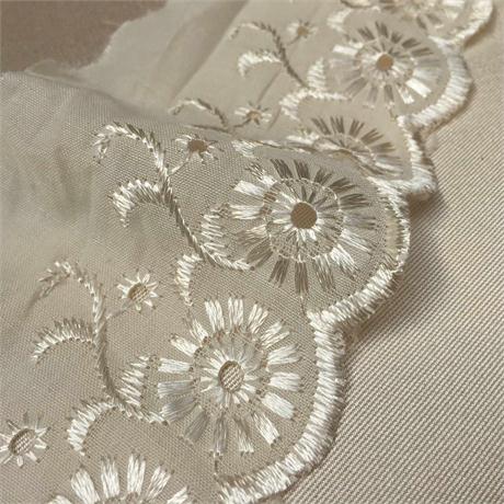 Poly/Cotton Broderie Trim Image 1
