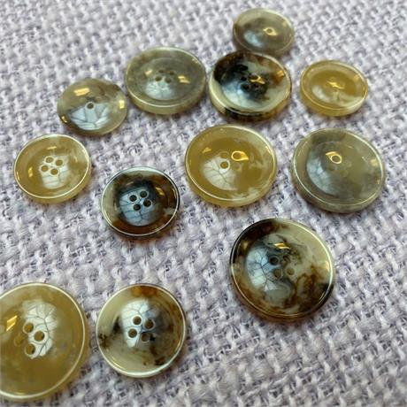 Portuguese Mock Horn Polyester 4-Hole Button Image 1