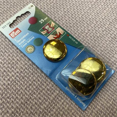 Prym 29mm Button Covering Kit On Cards Image 1